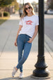 Come To Slay White Printed Regular Fit T-Shirt