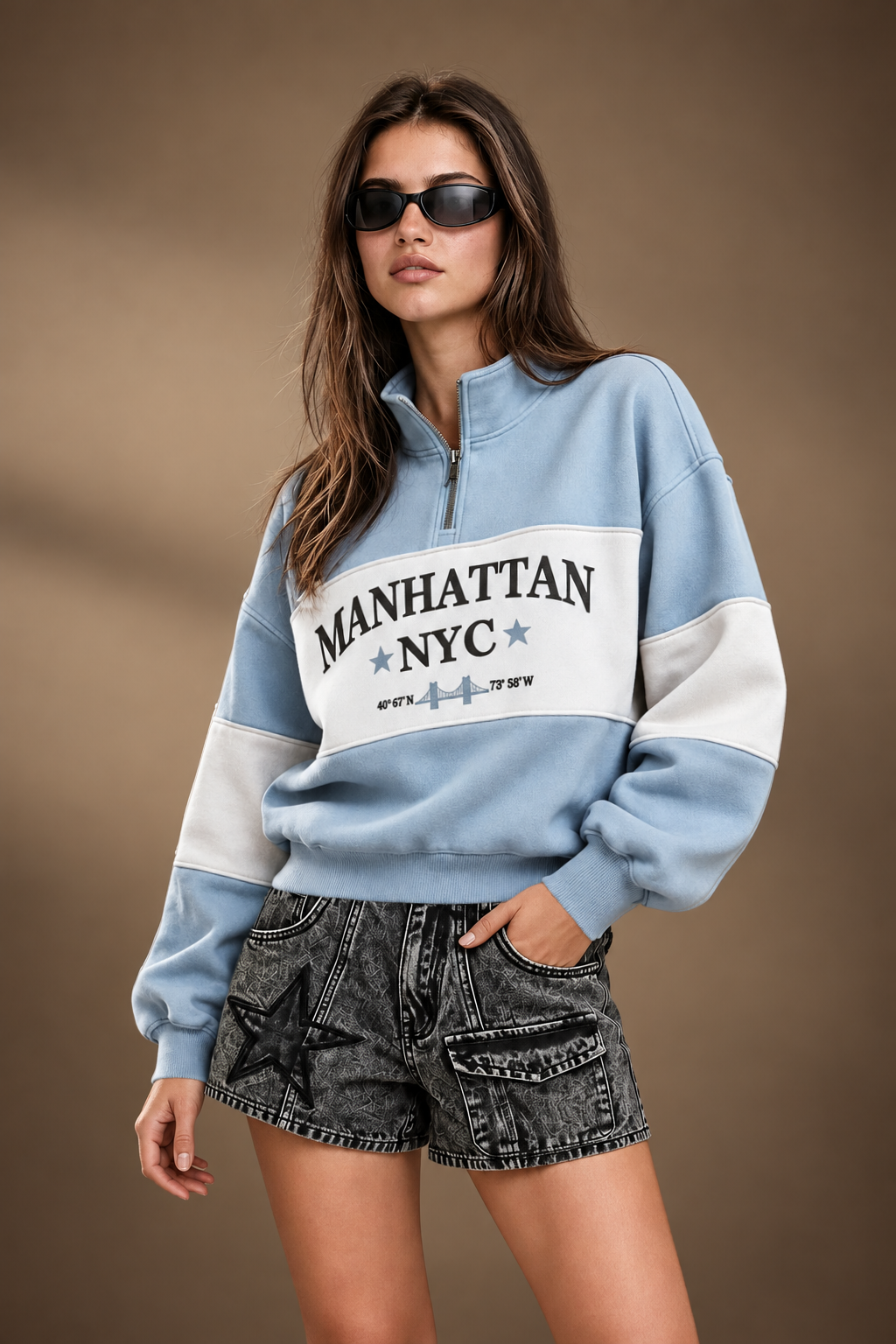 Premium Manhattan Beach Zipper Sweatshirt