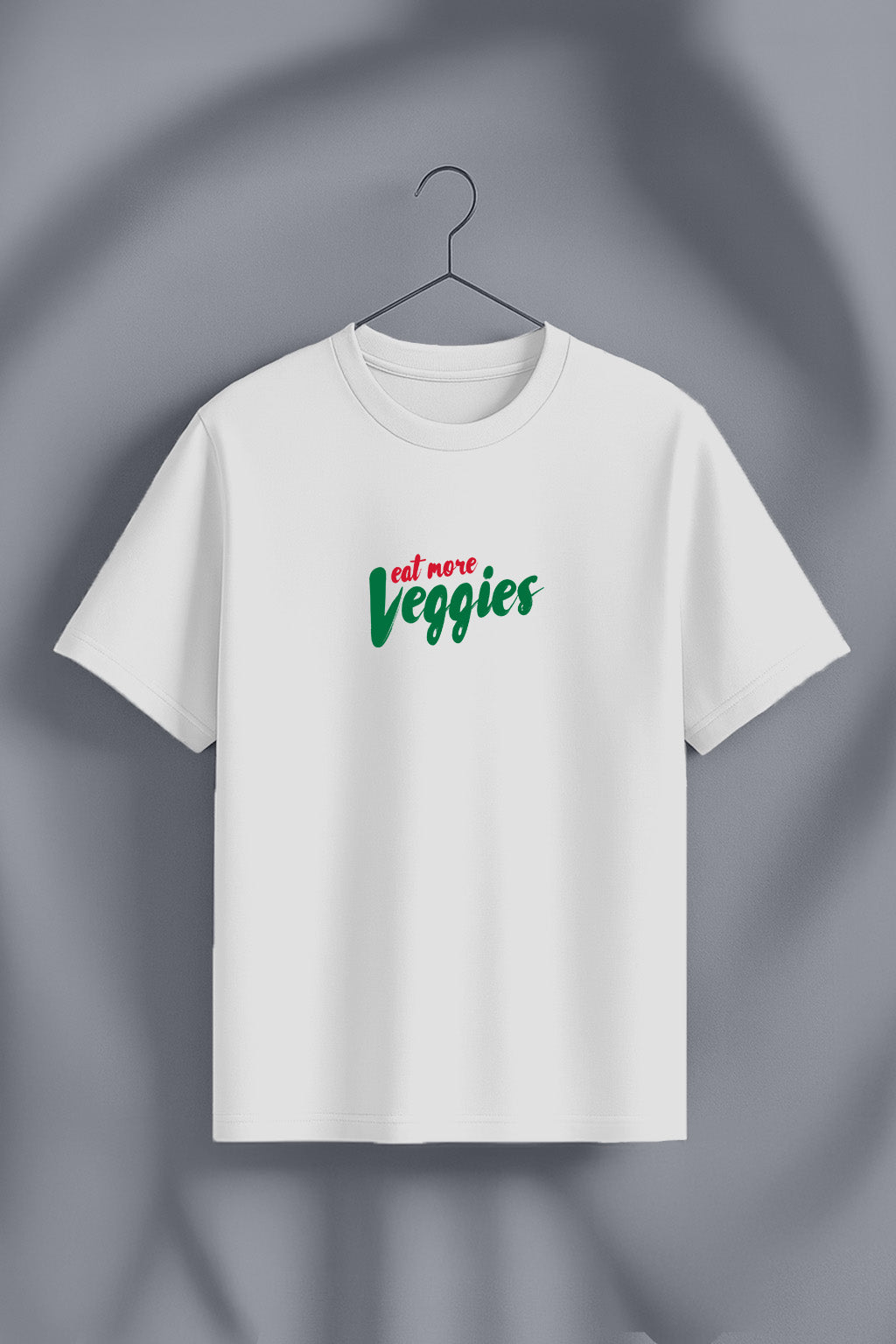 Veggies White Printed Regular Fit T-Shirt