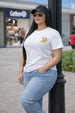 Fruits White Plus Size Printed T-shirt