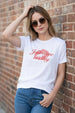 Come To Slay White Printed Regular Fit T-Shirt