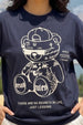 Break Rules Navy Graphic Printed Oversized T-Shirt