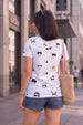 Cartoon White Regular Fit Graphic T-Shirt