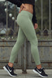 Olive Green Regular Fit Plain Legging