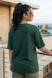 California Green Oversized Typographic T-Shirt
