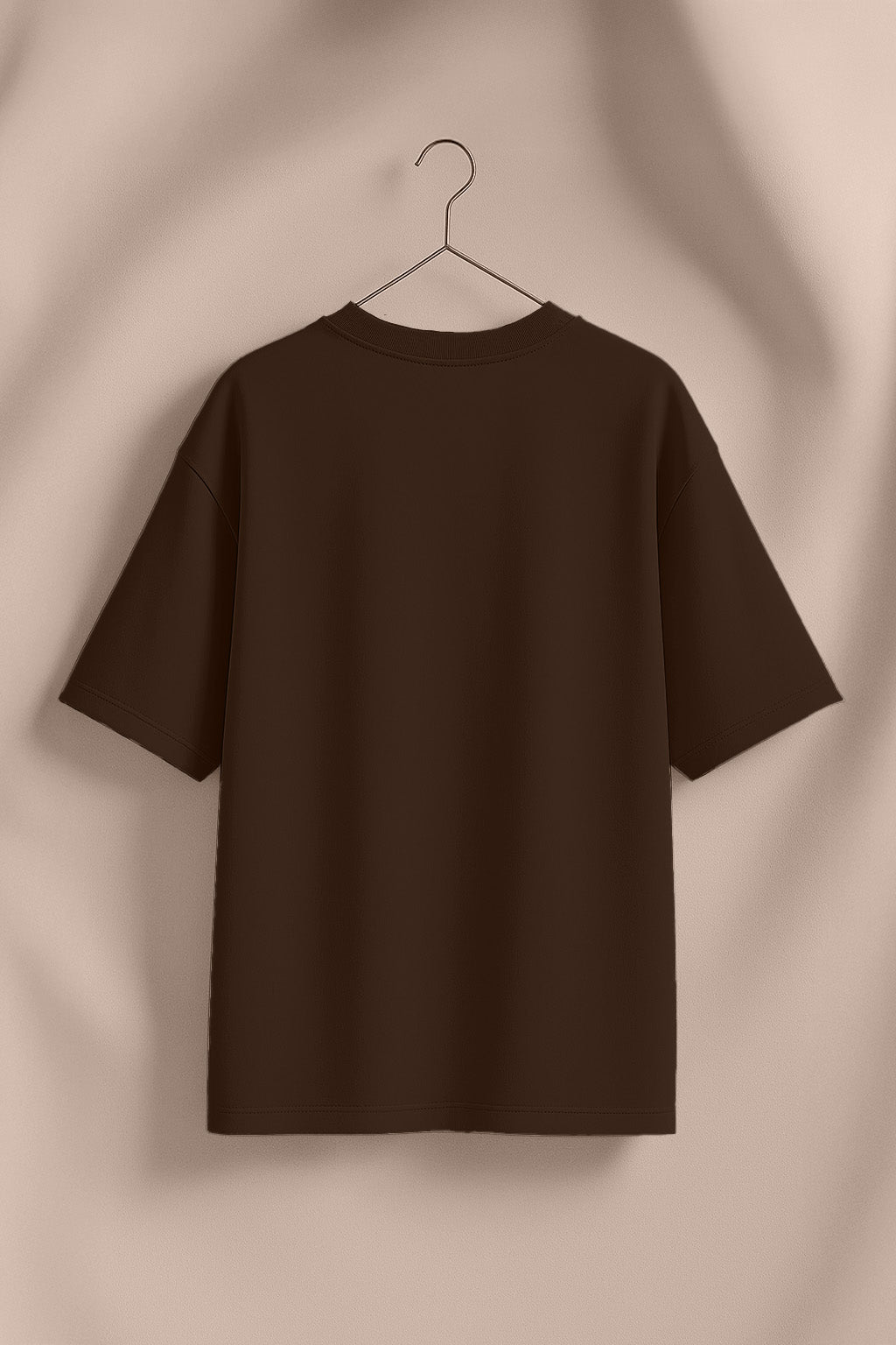 Fallen Angel Brwon Oversized Printed T-Shirt