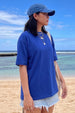 Royal Blue Plain Oversized T-Shirt