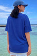 Royal Blue Plain Oversized T-Shirt