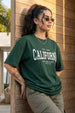California Green Oversized Typographic T-Shirt