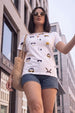 Cartoon White Regular Fit Graphic T-Shirt