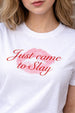 Come To Slay White Printed Regular Fit T-Shirt