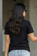 Toasatty Black Printed Regular Fit T-Shirt