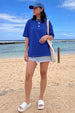 Royal Blue Plain Oversized T-Shirt