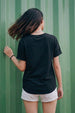 Black Plain Boyfriend Fit T-Shirt