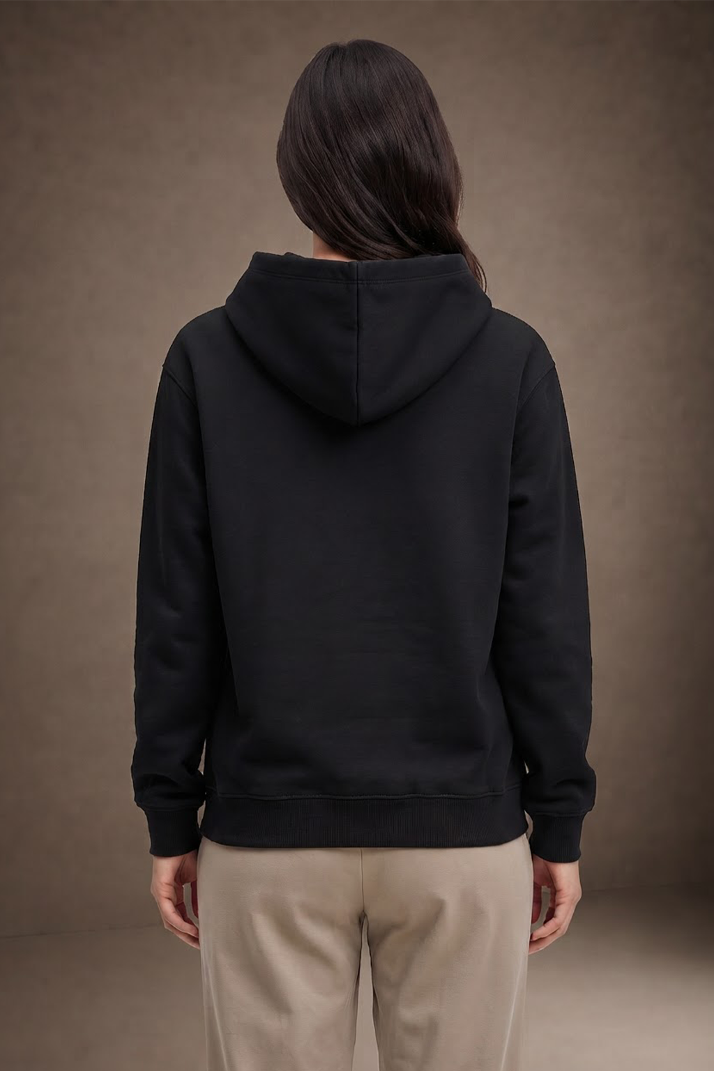 Freezin Black Regular Fit Printed Hoodie