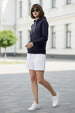 Plain Navy Regular Fit Hoodie