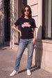 Treat Yourself Black Printed Regular Fit T-Shirt