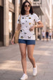 Cartoon White Regular Fit Graphic T-Shirt