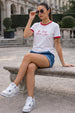 Lucky Charm White Printed Regular Fit T-Shirt