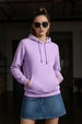 Plain Lilac Regular Fit Hoodie