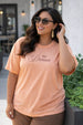 No Drama Rose Water Plus Size Printed T-shirt