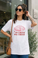 Pizza White Oversized Graphic T-Shirt