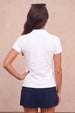 White Plain Cotton Regular Slim Fit Polo T-Shirt