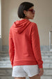 Plain Magenta Regular Fit Hoodie