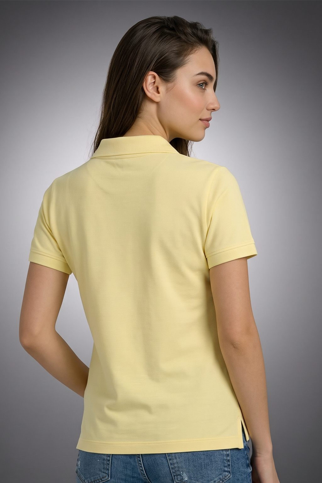 Yellow Interlock Regular Fit Polo T-Shirt