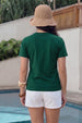 Surf Mates Green Printed Regular Fit T-Shirt