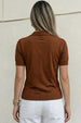 Elite Diamond Brown Regular Fit Flatknit Premium Polo T-Shirt