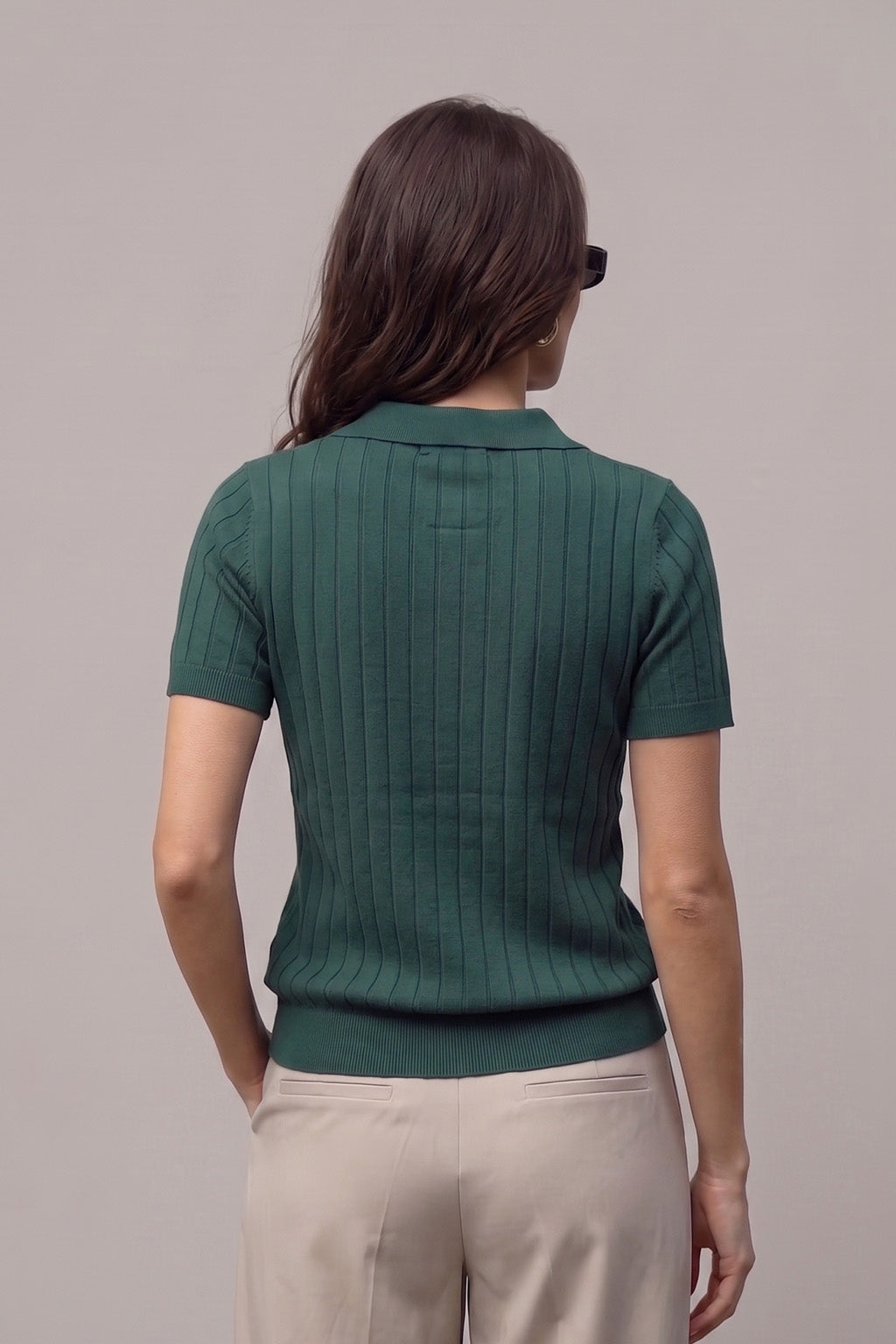 Elite Diamond Green Regular Fit Flatknit Premium Polo T-Shirt