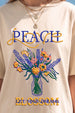 Blossom Dreams Swanwhite Oversized Graphic T-Shirt