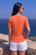 Orange Plain Regular Fit T-Shirt