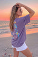 Sound Of Sea Future Dusk Oversized Printed T-Shirt