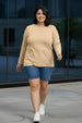 Swanwhite Plain Full Sleeve Plus Size T-shirt