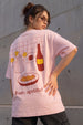 Apetito Rose Water Oversized Graphic T-Shirt