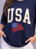 USA Navy Graphic Printed Oversized T-Shirt