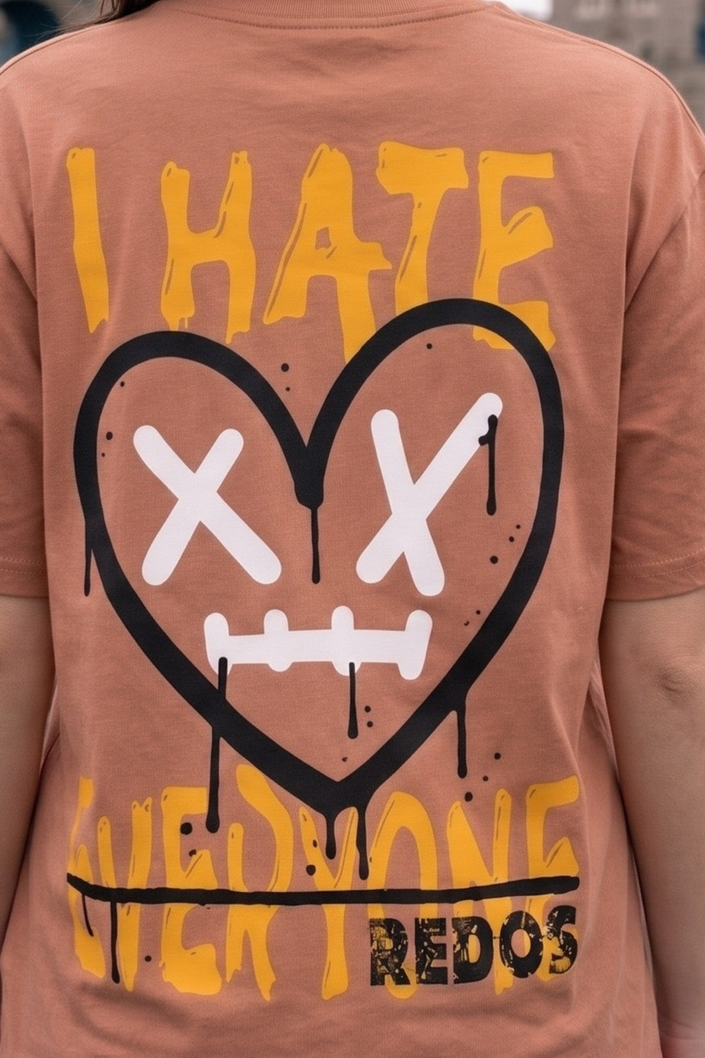 I Hate Everyone Cork Oversized Graphic T-Shirt
