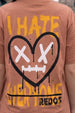 I Hate Everyone Cork Oversized Graphic T-Shirt