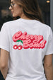 Cherry Bomb White Printed Regular Fit T-Shirt