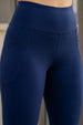 Navy Plain 2 Pocket Skin Fit Legging
