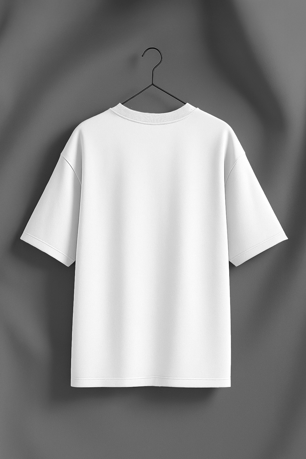 USA White Graphic Printed Oversized T-Shirt