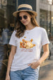 Silly Vibes White Printed Regular Fit T-Shirt