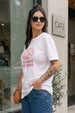 Pizza White Oversized Graphic T-Shirt
