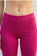 Bright Pink Regular Fit Plain Legging