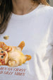 Silly Vibes White Printed Regular Fit T-Shirt