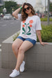 You Are Loved White Plus Size Printed T-shirt