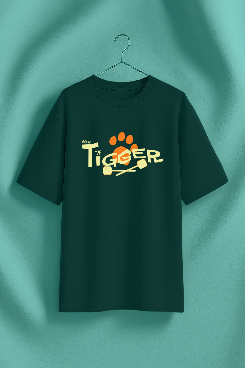 Disney Tiger Green Oversized Graphic T-Shirt