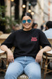 Slow Down Black Plus Size Printed T-shirt